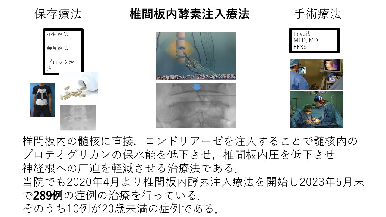 椎間板酵素注入療法（ヘルニコア）～20歳未満の治療～ ｜ 成尾整形外科病院