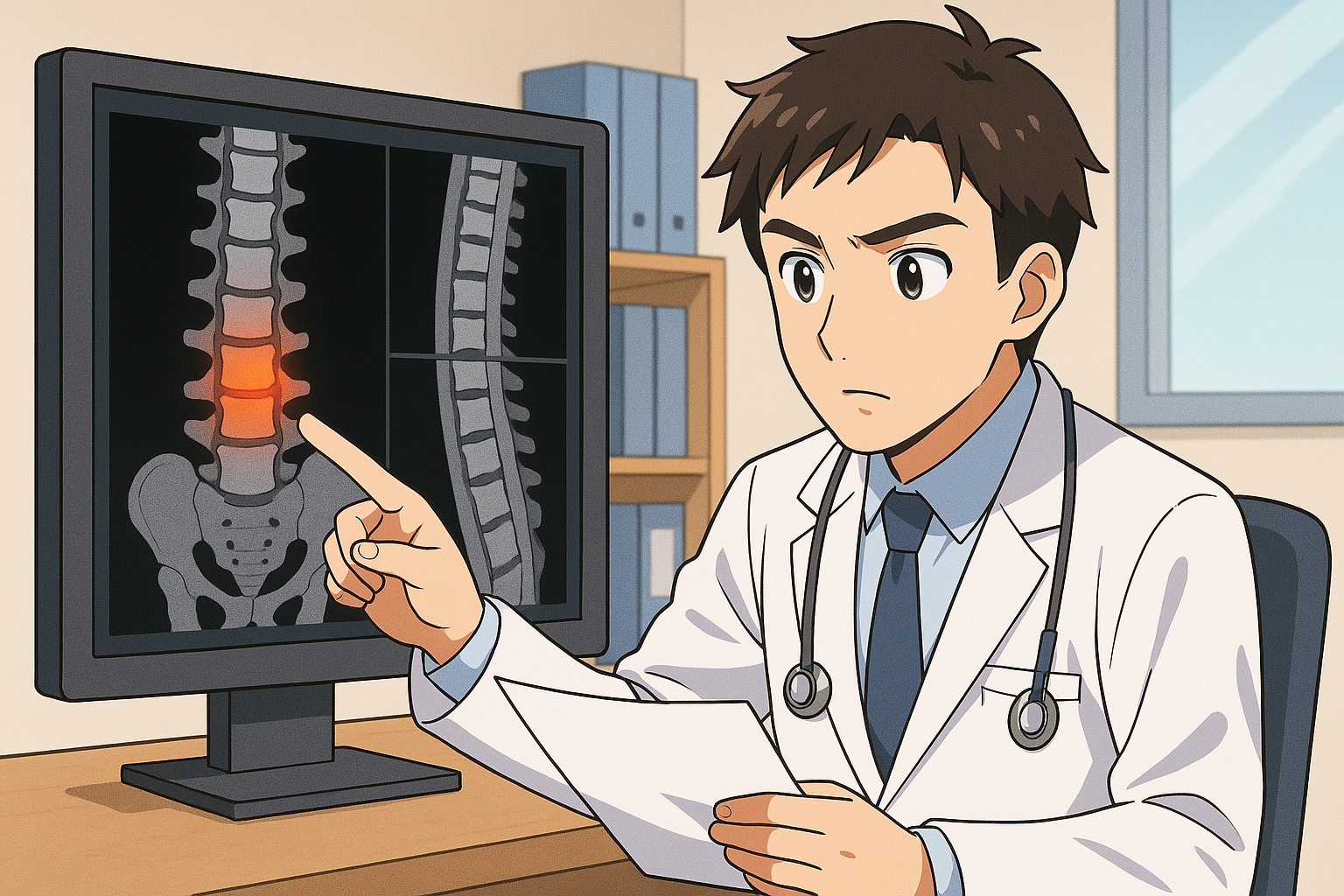 骨粗しょう症性椎体骨折が悪化するかをMRIで予測！最新AIモデル